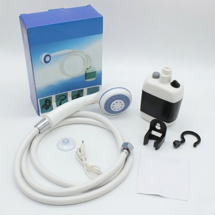 Душ портативний із помпою на акумуляторі USB