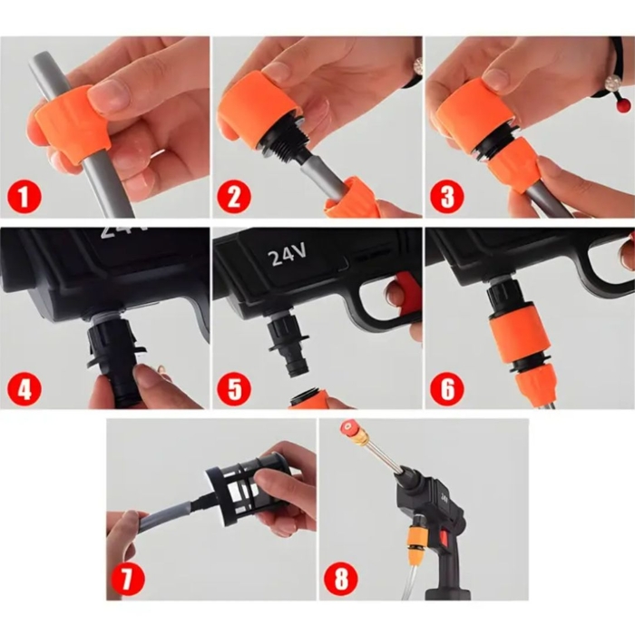 Акумуляторне портативне миття високого тиску 68v