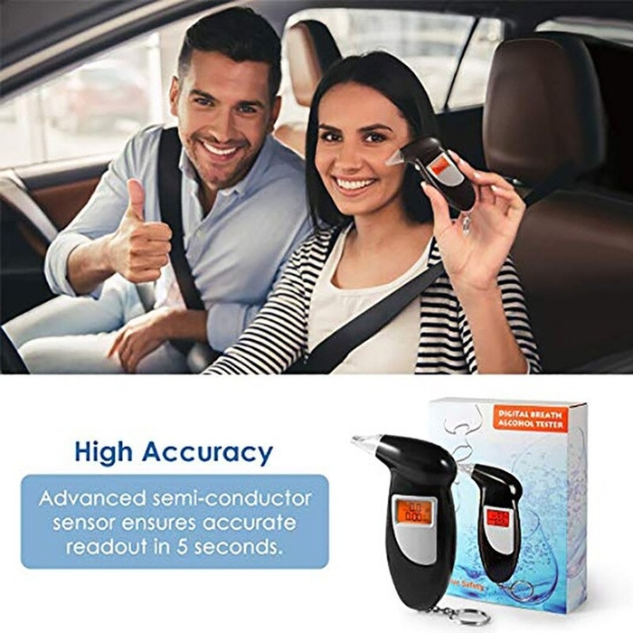 Алкотестер цифровий з мундштуками