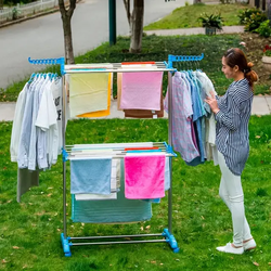Підлогова багатоярусна сушарка Garment Rack With Wheels 